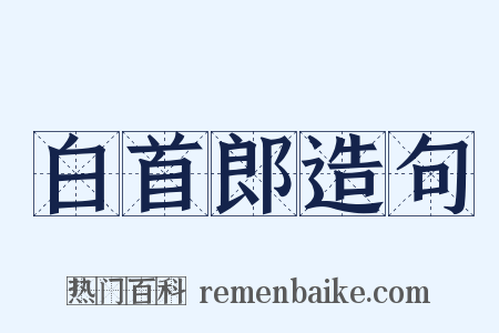 白首郎造句是什么意思的图片